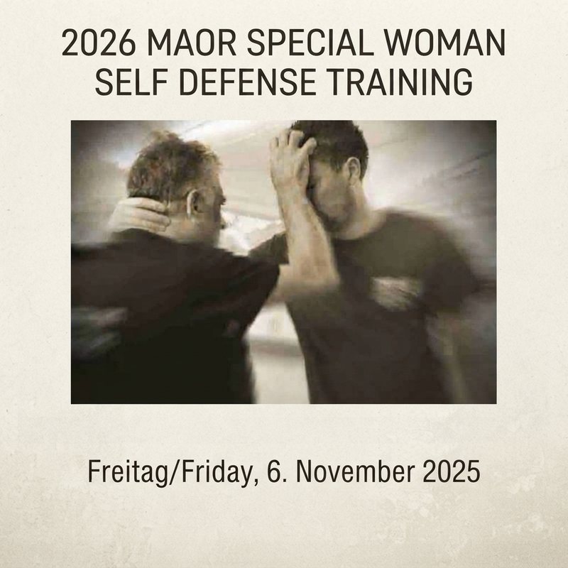 Flyer MAOR Special Woman Self Defense Training